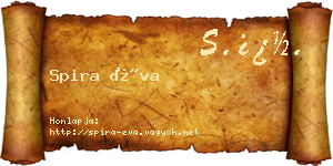 Spira Éva névjegykártya