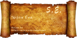 Spira Éva névjegykártya