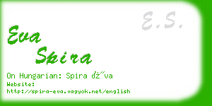 eva spira business card